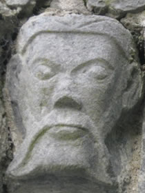 Romanesque face from Killaloe